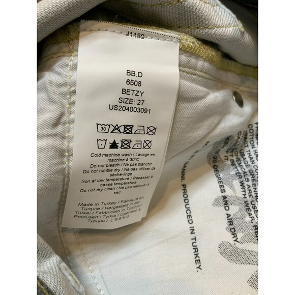 Ganni Blue Betzy Floral Print Bootcut Jeans, Size 27, New! $255 - Picture 10 of 10